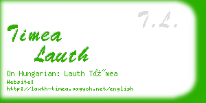 timea lauth business card